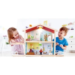 Hape Wooden 10 Room Extravagant Family Play Mansion Dollhouse Set With 4 Dolls, Realistic Effects, And Furniture Accessories For Ages 3 And Up -Barbie Store GUEST 006cf429 6ccb 4583 86bc b2802d2e37bb