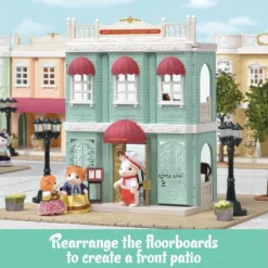 Calico Critters Town Series Delicious Restaurant, Fashion Dollhouse Playset With Furniture And Accessories