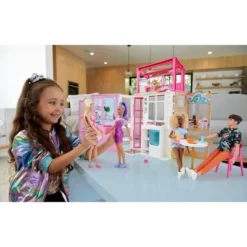 Barbie Dollhouse With Doll, 2 Levels & 4 Play Areas, Fully Furnished, -Barbie Store GUEST 059646a7 7f4c 4297 8e1a 9ccdc30f6569