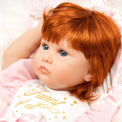 Paradise Galleries Reborn Toddler - Once Upon A Princess, 20 Inch Made In GentleTouch Vinyl, Red Hair, 6-Piece Realistic Baby Doll Gift Set 5 Paradise Galleries Reborn Toddler - Once Upon A Princess, 20 Inch Made In GentleTouch Vinyl, Red Hair, 6-Piece Realistic Baby Doll Gift Set - Image 5