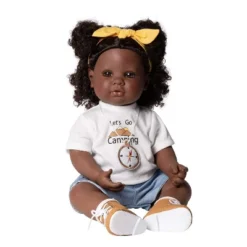 Adora Realistic Black Baby Doll Happy Camper Toddler Doll - 20 Inch, Soft CuddleMe Vinyl, Black Hair, Brown Eyes -Barbie Store GUEST 0770aa47 4ba6 4cc4 bfc7 610fc5e72a92