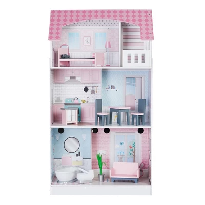 Teamson Kids 'Wonderland' Children's 2 In 1 Doll House & Play Kitchen TD-12515P 8 Teamson Kids 'Wonderland' Children's 2 In 1 Doll House & Play Kitchen TD-12515P - Image 8
