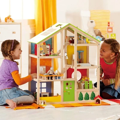 Hape Wooden All Season/4 Season 6 Tier Unfurnished Dollhouse Kids Play House For Children Ages 3 Years And Up, Multicolored 4 Hape Wooden All Season/4 Season 6 Tier Unfurnished Dollhouse Kids Play House For Children Ages 3 Years And Up, Multicolored - Image 4