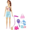 Barbie Wellness Workout Outfit Roller Skates And Tennis With Puppy