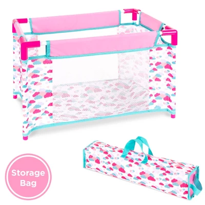 Best Choice Products Kids 15-Piece 13.5in Newborn Baby Doll Nursery Role Play Playset W/ Stroller, Cot, Bag, Accessories 2 Best Choice Products Kids 15-Piece 13.5in Newborn Baby Doll Nursery Role Play Playset W/ Stroller, Cot, Bag, Accessories - Image 2