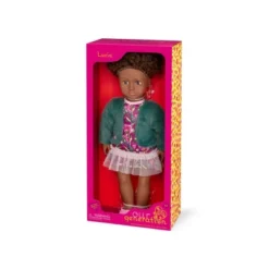 Our Generation Lucia 18" Fashion Doll With Faux-Fur Jacket & Floral Dress -Barbie Store GUEST 19973185 2d52 4285 9a78 3f7c089698dc