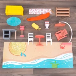 Kidkraft Ferris Wheel Fun Beach House Wooden 360-Play Dollhouse With 19 Accessories -Barbie Store GUEST 1a3a3146 0c08 4ded abb9 fc696c0e1b37