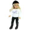 Sophia’s 4 Piece Horseback Riding Outfit With Riding Boots Set For 18'' Dolls, Black