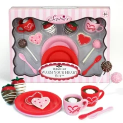 Sophia’s Dessert Set With Hot Cocoa For 18 Inch Dolls, Red/Pink -Barbie Store GUEST 1a98a3d9 ff2b 4981 9198 6b714179c977