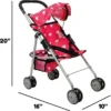 The New York Doll Collection Baby Doll Stroller - My First Toy Stroller For Kids
