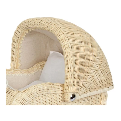 Small Foot Vintage Baby Doll Pram - Beige 2 Small Foot Vintage Baby Doll Pram - Beige - Image 2