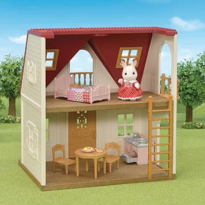 Calico Critters Red Roof Cozy Cottage, Dollhouse Playset With Figure, Furniture And Accessories 1 Calico Critters Red Roof Cozy Cottage, Dollhouse Playset With Figure, Furniture And Accessories