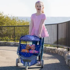 Adora Baby Doll Stroller, Starry Night Stroller Twin Jogger Stroller, Fits Dolls Up To 16 Inches -Barbie Store GUEST 22f7c36c 0a62 48e9 8723 9dfaa311433c