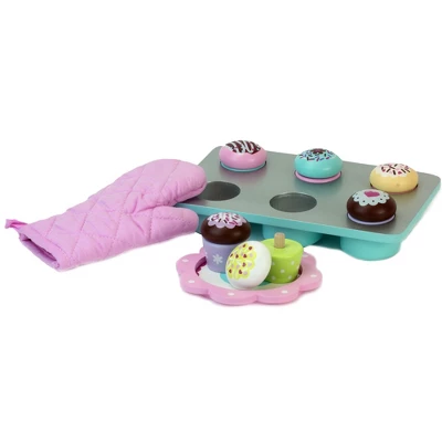 Sophia’s 9 Piece Wooden Cupcake Set, Multicolor 1 Sophia’s 9 Piece Wooden Cupcake Set, Multicolor