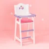 Olivia's Little World Little Princess Kids Baby Doll High Chair, Purple