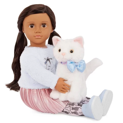 Our Generation Carlina & Opal 18" Doll & Pet Cat Set 2 Our Generation Carlina & Opal 18" Doll & Pet Cat Set - Image 2