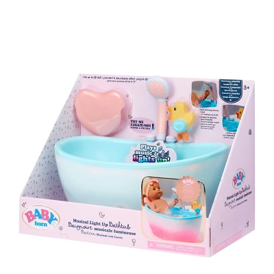 BABY Born Baby Doll Musical Light Up Bathtub W/ Shower Head 6 BABY Born Baby Doll Musical Light Up Bathtub W/ Shower Head - Image 6
