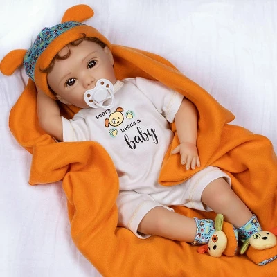 Paradise Galleries Reborn Baby Doll Boy Puppy Love, Magnetic Pacifier, Rooted Hair, 19 Inch Doll Made In SoftTouch Vinyl 1 Paradise Galleries Reborn Baby Doll Boy Puppy Love, Magnetic Pacifier, Rooted Hair, 19 Inch Doll Made In SoftTouch Vinyl