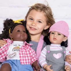 Adora Realistic Black Baby Doll Happy Camper Toddler Doll - 20 Inch, Soft CuddleMe Vinyl, Black Hair, Brown Eyes -Barbie Store GUEST 34361bee e0ea 41d3 b048 a2526ae63697