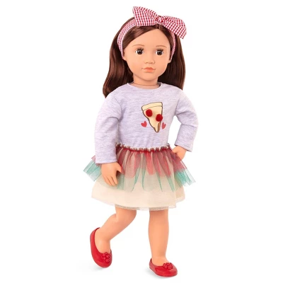 Our Generation Posable 18" Pizza Chef Doll With Storybook - Francesca 1 Our Generation Posable 18" Pizza Chef Doll With Storybook - Francesca