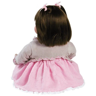 Adora Realistic Baby Doll Sweet Cheeks Toddler Doll - 20 Inch, Soft CuddleMe Vinyl, Brown Hair, Blue Eyes 3 Adora Realistic Baby Doll Sweet Cheeks Toddler Doll - 20 Inch, Soft CuddleMe Vinyl, Brown Hair, Blue Eyes - Image 3