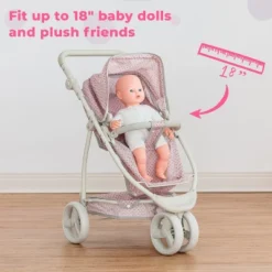 Olivia's Little World 2 In 1 Baby Doll Stroller Pram Foldable Pink/Grey OL-00009 -Barbie Store GUEST 391c30d1 1fed 4d06 ae24 4df7f9dac08b