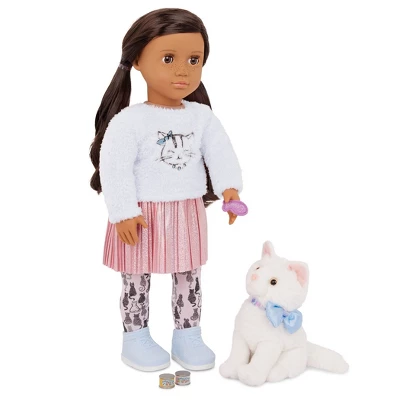 Our Generation Carlina & Opal 18" Doll & Pet Cat Set 1 Our Generation Carlina & Opal 18" Doll & Pet Cat Set