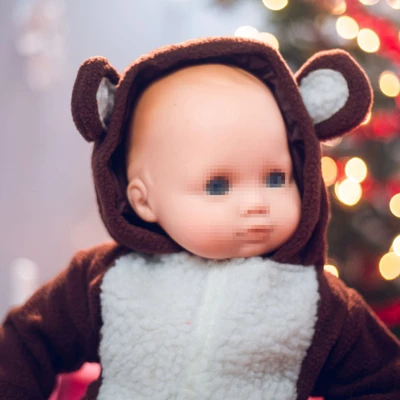 The Queen's Treasures 15 Inch Baby Doll Party Dress With Matching Headband 4 The Queen's Treasures 15 Inch Baby Doll Party Dress With Matching Headband - Image 4