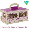 Breyer Unicorn Magic Wooden Carry Stable Playset W/ 6 Unicorns