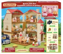 Calico Critters Red Roof Grand Mansion Gift Set, Dollhouse Playset With 3 Figures, Furniture, Vehicle And Accessories -Barbie Store GUEST 443fd726 c9d7 4404 9d0f 618e6a4eac24