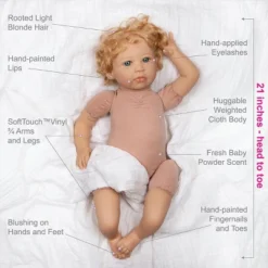 Paradise Galleries Reborn Toddler Girl Doll Story Time, 21 Inch With Light Blonde Hair And Blue Eyes, Made In SoftTouch Vinyl -Barbie Store GUEST 47613fb2 1425 4102 8716 fbf325b27db0