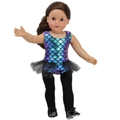 Sophia’s Jazz Leotard Costume And Tap Shoes For 18'' Dolls, Black -Barbie Store GUEST 48ea59c7 dad2 4b2c 8607 efb25b52a806