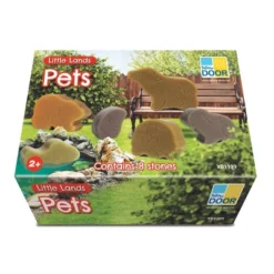 Yellow Door Little Lands – Pets, Set Of 8 Stone Figures