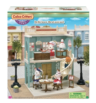 Calico Critters Town Series Delicious Restaurant, Fashion Dollhouse Playset With Furniture And Accessories 6 Calico Critters Town Series Delicious Restaurant, Fashion Dollhouse Playset With Furniture And Accessories - Image 6