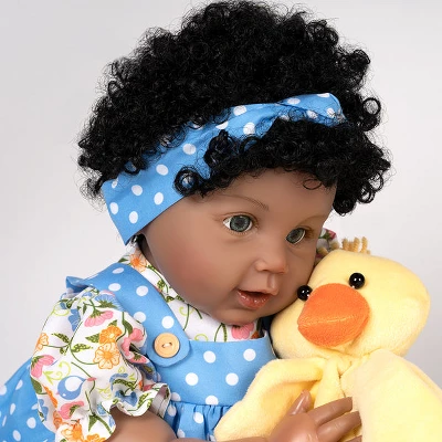 Paradise Galleries Realistic Toddler Girl Doll - Lucky Ducky, 20 Inches In SoftTouch Vinyl, 6-piece Doll Gift Set 3 Paradise Galleries Realistic Toddler Girl Doll - Lucky Ducky, 20 Inches In SoftTouch Vinyl, 6-piece Doll Gift Set - Image 3