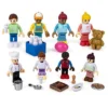 Playkidiz 8 Toy Figures & Playsets, 2 Inch Play Peoples Set.