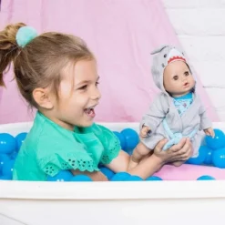 Adora Bath Toy Baby Doll In Baby Shark Themed Bathrobe - 13 Inch Water Toy With QuickDri Body -Barbie Store GUEST 5fc5f079 581d 4889 9f9b 7ed8c84f587a