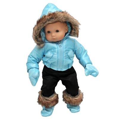 The Queen's Treasures 15 Inch Baby Doll Clothes Complete Blue Snow Suit 3 The Queen's Treasures 15 Inch Baby Doll Clothes Complete Blue Snow Suit - Image 3