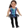 Sophia’s Jazz Leotard Costume And Tap Shoes For 18'' Dolls, Black