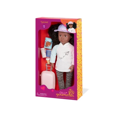 Our Generation Tyanna With Rolling Luggage & Accessories 18" Travel Doll 5 Our Generation Tyanna With Rolling Luggage & Accessories 18" Travel Doll - Image 5