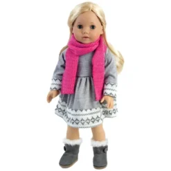 Sophia’s Doll Dress, Leggings, Hat, And Scarf Set For 18" Dolls -Barbie Store GUEST 67a04819 6a23 43a5 8182 a1b6130c269e