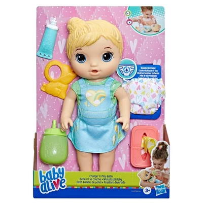 Baby Alive Change 'n Play Baby Doll - Blonde Hair 1 Baby Alive Change 'n Play Baby Doll - Blonde Hair