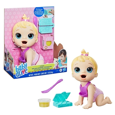 Baby Alive Lil Snacks Baby Doll - Blonde Hair 1 Baby Alive Lil Snacks Baby Doll - Blonde Hair