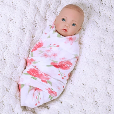 Paradise Galleries Newborn Baby Doll 16 Inch Reborn Preemie, Swaddlers: Rose Petal, Safety Tested For 3+, 4-Piece Set 4 Paradise Galleries Newborn Baby Doll 16 Inch Reborn Preemie, Swaddlers: Rose Petal, Safety Tested For 3+, 4-Piece Set - Image 4