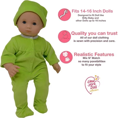 The New York Doll Collection Baby Doll Clothing Set 1 The New York Doll Collection Baby Doll Clothing Set
