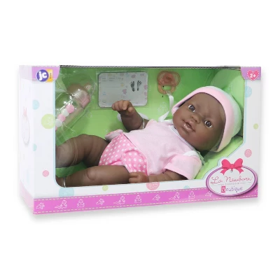 JC Toys La Newborn 12" African American All Vinyl Nursery Gift Set Doll 2 JC Toys La Newborn 12" African American All Vinyl Nursery Gift Set Doll - Image 2