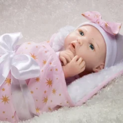 Paradise Galleries Reborn Baby Doll In Silicone-like Vinyl, 19 Inch Newborn Girl Baby Bundles: Born To Sparkle, 7-Piece Ensemble -Barbie Store GUEST 75c353ce 98c8 4312 b666 b4f576e3bbae