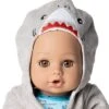 Adora Bath Toy Baby Doll In Baby Shark Themed Bathrobe - 13 Inch Water Toy With QuickDri Body