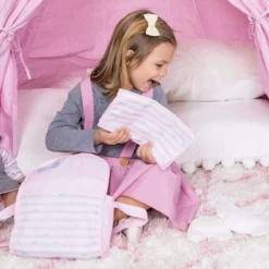 Adora Baby Doll Diaper Bag In Classic Pastel Pink, Diapers Fit 13 Inch Dolls -Barbie Store GUEST 77347f64 1df3 4f1c b6ff 47cbb79637ec