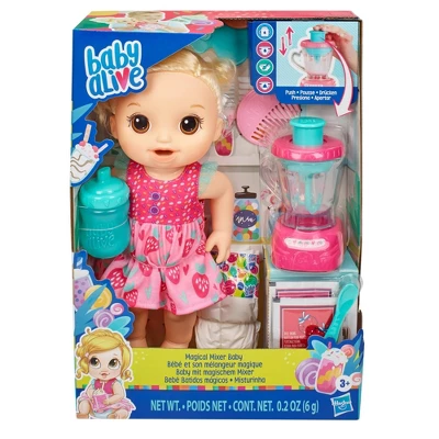 Baby Alive Magical Mixer Baby Doll - Strawberry Shake 1 Baby Alive Magical Mixer Baby Doll - Strawberry Shake
